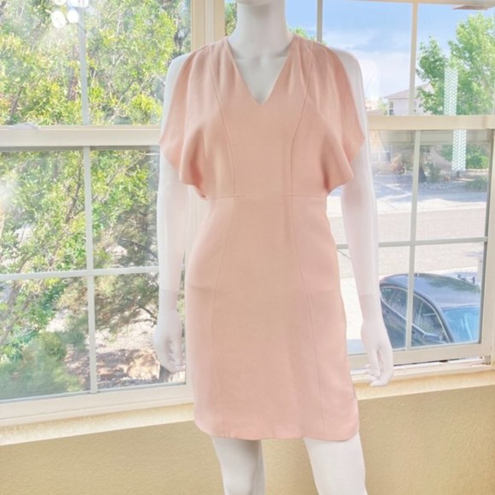 Genny Light Pink Slit Sleeve Mini-Dress - Picture 2 of 9